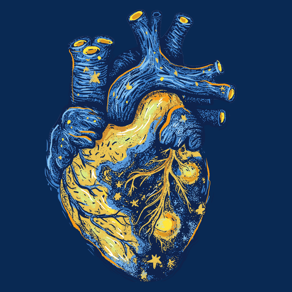 Starry Night Heart