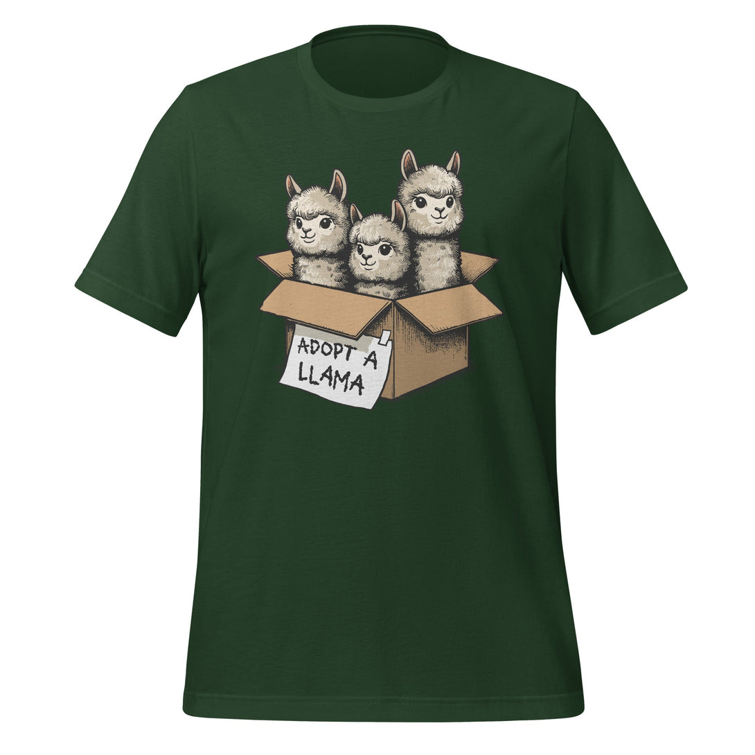 Adopt a Llama T-shirt - GoshWow