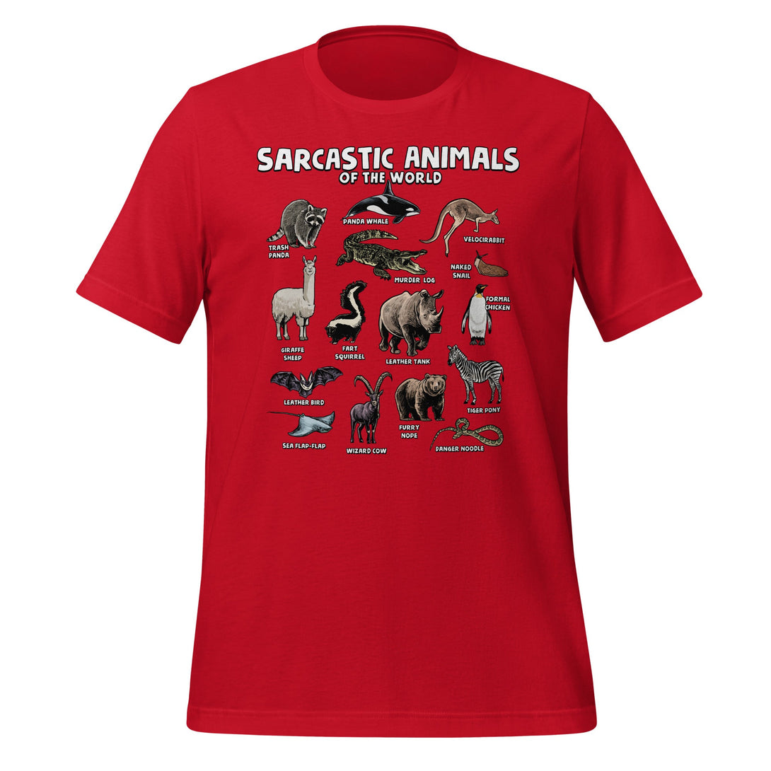 Sarcastic Animals of the World T-shirt - GoshWow