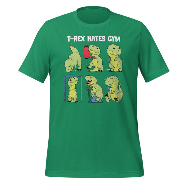 T - Rex Hates Gym T-shirt - GoshWow