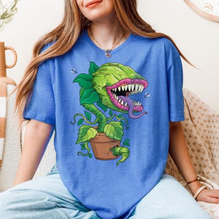 venus flytrap shirt carnivorous plant illustration pot